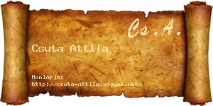 Csuta Attila névjegykártya
